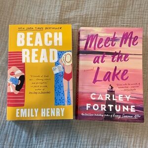 Summer Beach Reads -  Lot of 2 books. “Beach Read” and “Meet Me at the Lake”